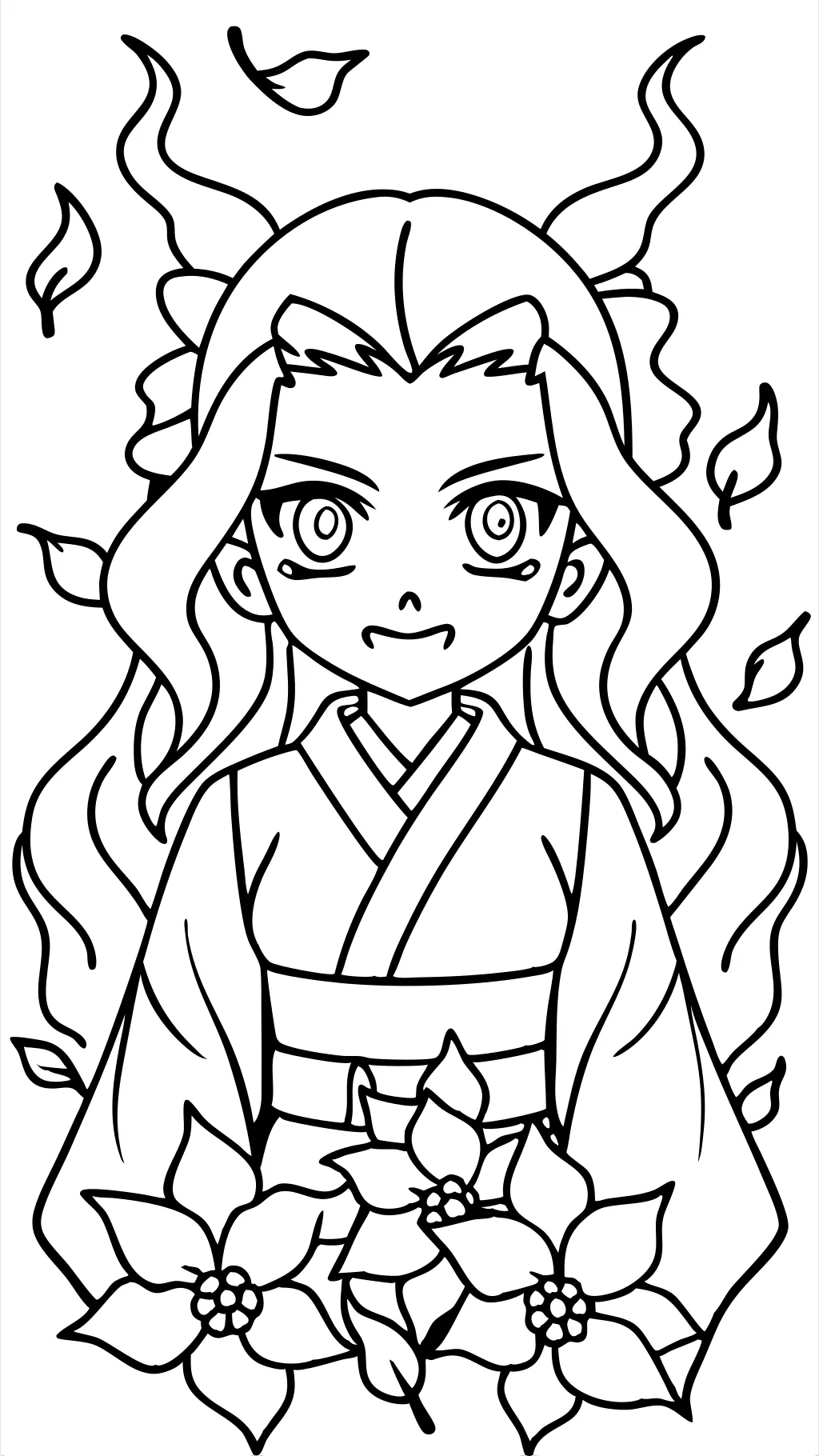 nezuko demon slayer coloring pages